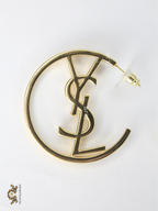 Alphabet Y&S&L Gold Hoops 40 mm