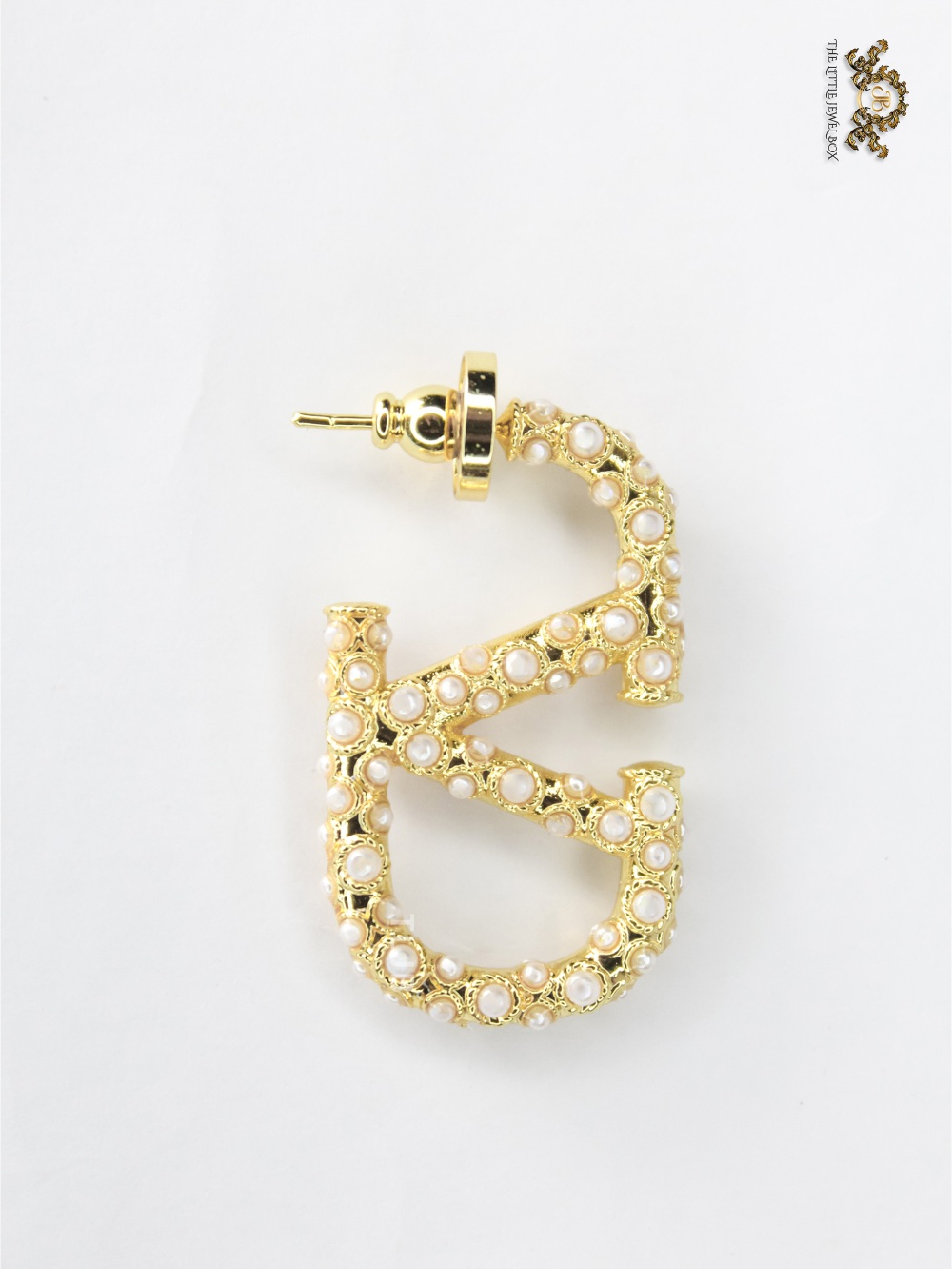 Alphabet V Statement Studs