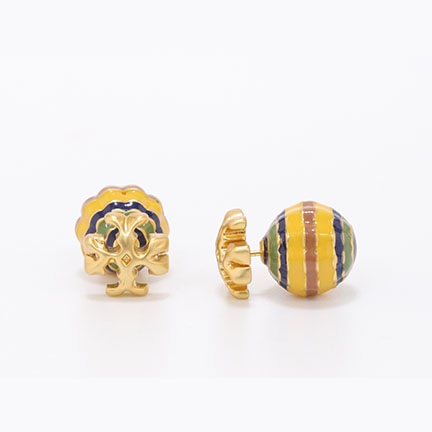 T Motif yellow and blue bomber studs