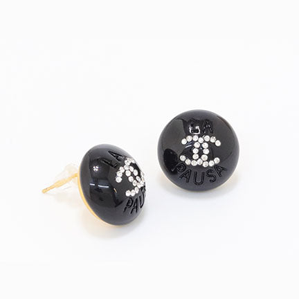 Double C black studs