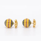 T Motif yellow and blue bomber studs