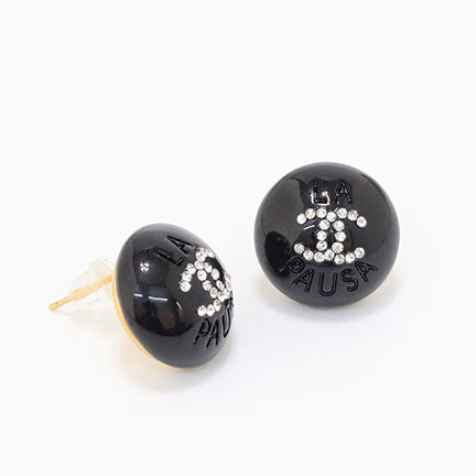 Double C black studs