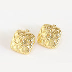 Embossed gold studs