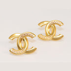 Double C engraved studs