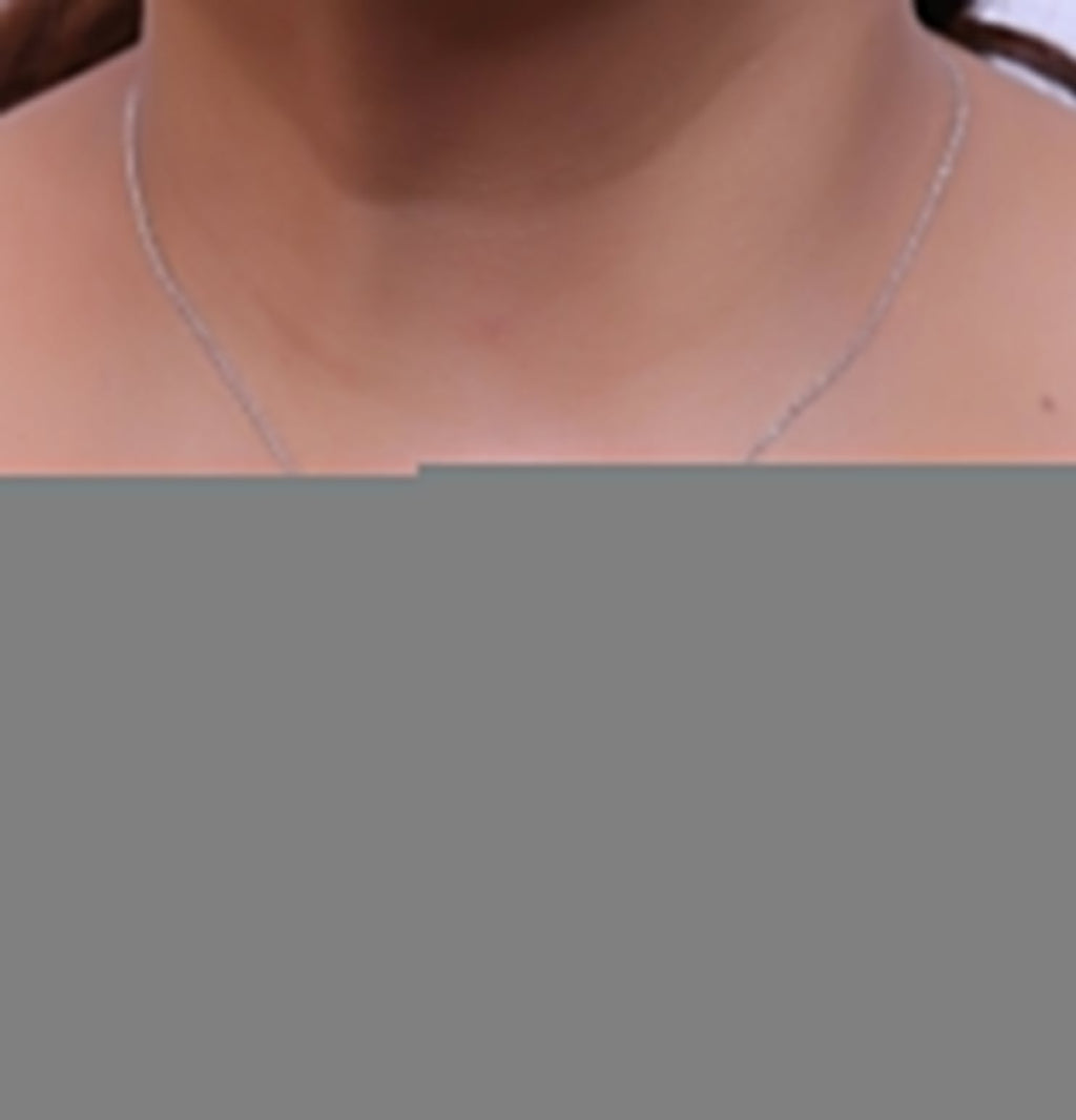 Sleek Platinum plated chain with Platinum plated cubic zirconia ancient snake symbol pendant