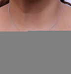 Sleek Platinum plated chain with Platinum plated cubic zirconia ancient snake symbol pendant