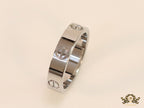 4.5mm Silver plated band with screws