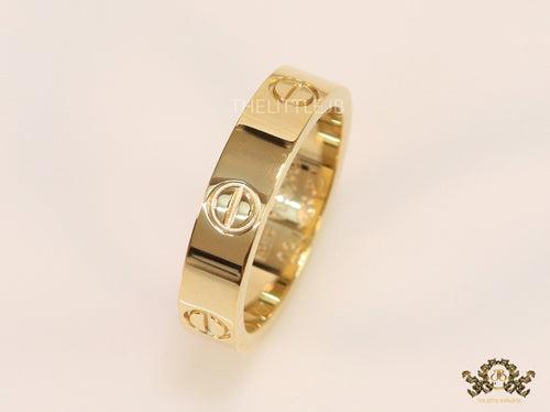 4.5mm gold plated band with screws